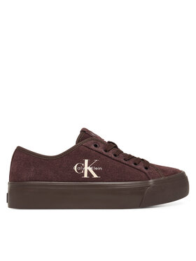 Calvin Klein Tenisenes Calvin Klein Vulc Flatf Laceup Suede HW0HW03088 Bordo