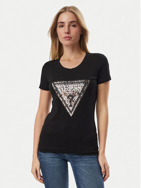 Guess Guess Camiseta W6BI26 K6047 Negro Regular Fit