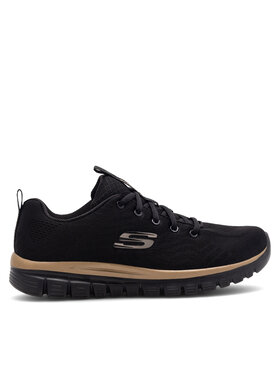 Skechers Superge Skechers GRACEFUL 12615 BKRG Črna