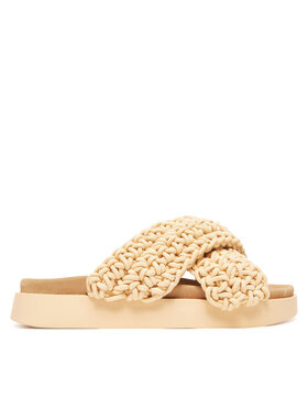 Inuikii Šľapky Inuikii Woven Strap Stones 70104-367 705 Béžová