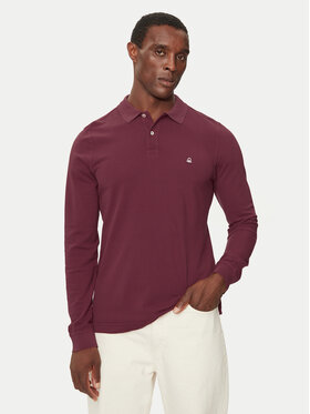 United Colors Of Benetton United Colors Of Benetton Поло 3089J3204 Бордовий Regular Fit