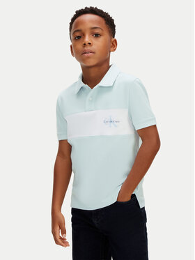Calvin Klein Jeans Calvin Klein Jeans Polo Monologo LVCKSJB28B Turquesa Regular Fit