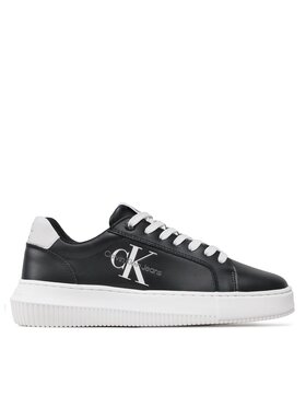 Calvin Klein Jeans Сникърси Calvin Klein Jeans Chunky Cupsole Laceup Mon Lth Wn YW0YW00823 Черен