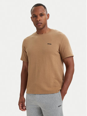 BOSS BOSS Camiseta Waffle 50535891 Beis Regular Fit