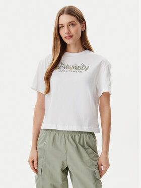 Columbia Columbia T-shirt Rolling Bend™ 2119991 Bianco Regular Fit