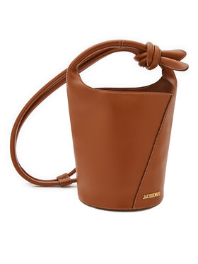 JACQUEMUS Batoh JACQUEMUS Le Petit Tourni 245BA366-3173 Hnědá
