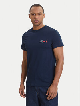 Tommy Jeans Tommy Jeans T-Shirt DM0DM22538 Dunkelblau Slim Fit