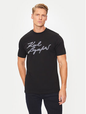 KARL LAGERFELD KARL LAGERFELD Camiseta 755048 544224 Negro Regular Fit