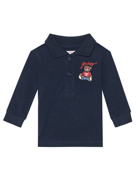 Guess Guess Поло N5YP00 KADZ4 Cиній Regular Fit