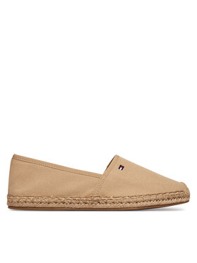 Tommy Hilfiger Espadrilles Tommy Hilfiger Flag Canvas Espadrille FW0FW08541 Beige