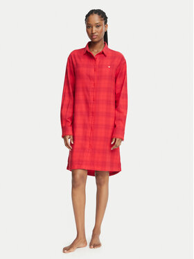 HUGO HUGO Camisón Flannel Nighty 50570219 Rojo Relaxed Fit