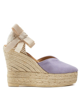 Manebi Εσπαντρίγιες Manebi Hamptons Heart-Shaped Wedge Espadrilles W 1.3 WH Μωβ