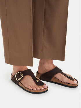 Birkenstock В'єтнамки Birkenstock Gizeh Big Buckle 1033002 Темно-коричневий