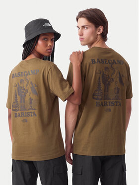 The North Face The North Face Camiseta Basecamp Barista Rlx Ss NF0A8JAA Marrón Relaxed Fit