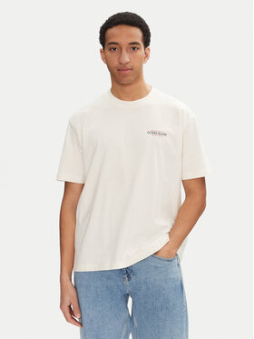 Guess Jeans Guess Jeans Camiseta M4BI75 K8FQ4 Écru Overshirt Fit