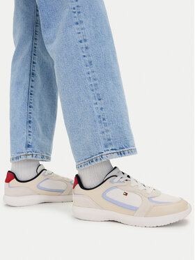 Tommy Hilfiger Laisvalaikio batai Tommy Hilfiger Light Runner FW0FW09409 Smėlio