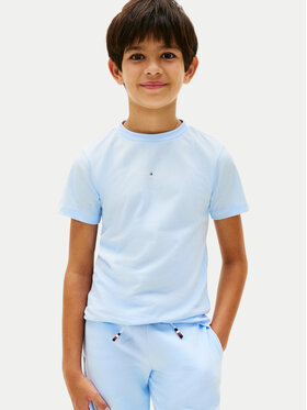 Tommy Hilfiger Tommy Hilfiger Camiseta Essential Logo KB0KB09666 Azul claro Regular Fit