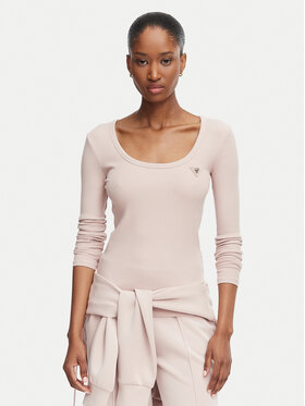 Guess Guess Блузка V4BP07 K8RT2 Рожевий Slim Fit