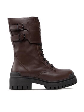 PINKO Trapper stila apavi Pinko Cumino Bootie 1H2135 A072 Brūns