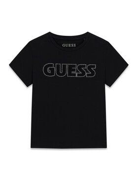Guess Guess Футболка J6YI12 2K4421 Чорний Regular Fit