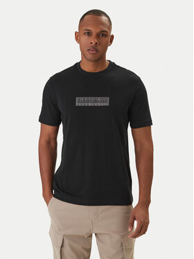 Napapijri Napapijri Camiseta S-Box Logo NP0A4IFL Negro Regular Fit