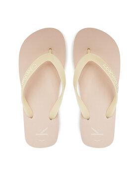 Calvin Klein Jeans Žabky Calvin Klein Jeans Beach Sandal Flatform Tpu YW0YW01830 Béžová