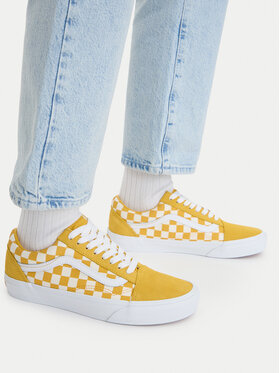Vans Sneakers aus Stoff Vans Old Skool Checkerboard VN000DB3ZX71 Gelb