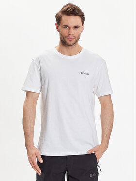 Columbia Columbia T-Shirt Basic Logo 1680053 Λευκό Regular Fit