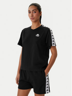 Kappa Kappa Camiseta Banda Adi 371U6WW Negro Regular Fit