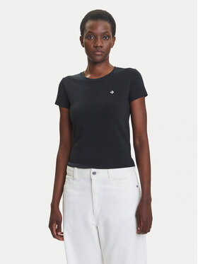Converse Converse Футболка 10027252-A02 Чорний Slim Fit