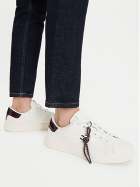 Tommy Jeans Sneakers Tommy Jeans Tjw Logo Sneaker EN0EN03129 Alb