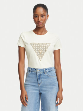 Guess Guess Camiseta W6BI61 K7948 Crema Regular Fit