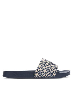 Tommy Hilfiger Şlapi Tommy Hilfiger Monogram Pool Slide FW0FW09423 Bleumarin