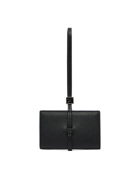 Calvin Klein Portfel Calvin Klein Emblem Hw Pebble Wallet On Strap LV04F1130G Czarny