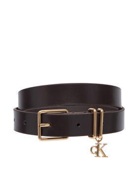 Calvin Klein Колан Calvin Klein Monogram Charm Keeper Belt 25Mm LV04F7086G Тъмнокафяв