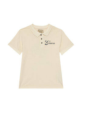 Guess Guess Polo L6GP01 K9WF4 Écru Regular Fit