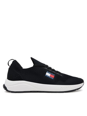 Tommy Jeans Snīkeri Tommy Jeans Runner Kntitted EM0EM01555 Melns