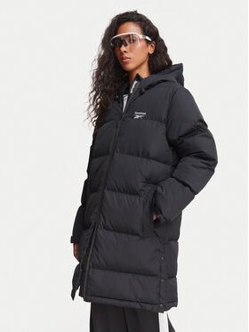 Reebok Reebok Žieminė striukė RCC00112 Juoda Regular Fit