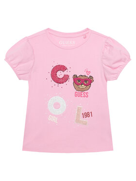 Guess Guess Camiseta K6RI05 K6YW4 Rosa Regular Fit