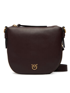 PINKO Kabelka PINKO Hobo Zip Around Mini Ai 25-26 PLTT 105332 A0QO Bordová