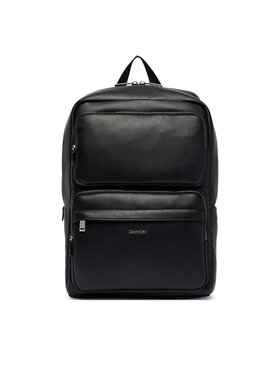 Calvin Klein Ruksak Calvin Klein Raised Double Pocket Backpack LV04D3493G Crna