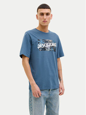 Jack & Jones Jack & Jones Футболка Hawaii 12269324 Голубий Standard Fit