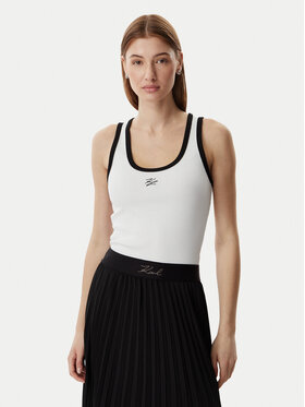 KARL LAGERFELD KARL LAGERFELD Top B2W17003 Blanco Slim Fit