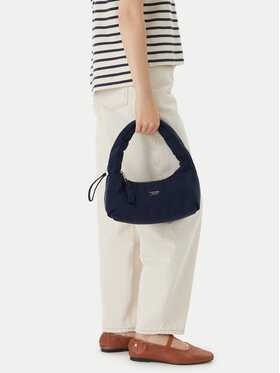 Tommy Jeans Rankinė Tommy Jeans Metal Logo Padded Strap Shoulder Bag AW0AW18583 Tamsiai mėlyna