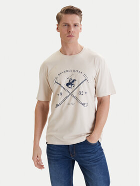 Beverly Hills Polo Club Beverly Hills Polo Club Camiseta W126-BHMTS-1020-39P Beis Regular Fit