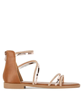 JENNY Sandály JENNY SF127-01 Hnědá