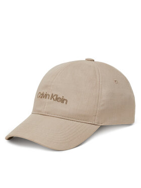 Calvin Klein Kapa s šiltom Calvin Klein Emb Logo LV04D5024G Bež