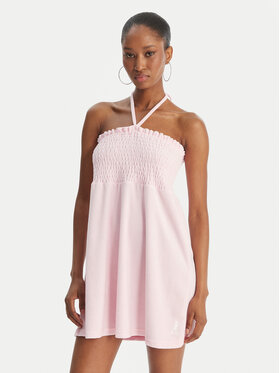 Juicy Couture Juicy Couture Vestido de verano Smocked Terry JCGED126007 Rosa Regular Fit