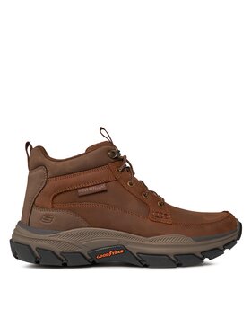 Skechers Šnurovacia obuv Skechers Respected Boswell 204454/CDB Hnedá