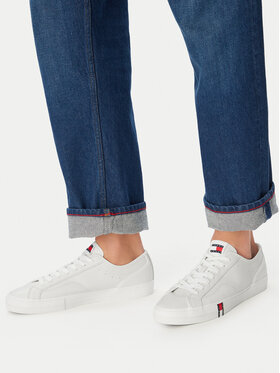 Tommy Jeans Sneakersy Tommy Jeans Archive Vulc. Y2K Long Lace EM0EM01676 Écru